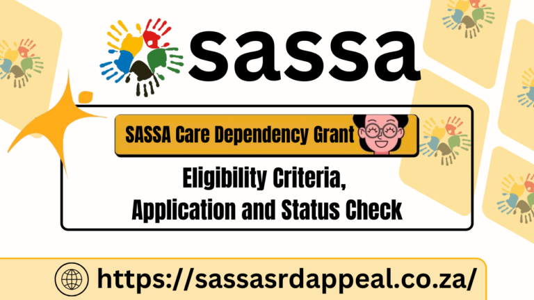 SASSA Care Dependency Grant